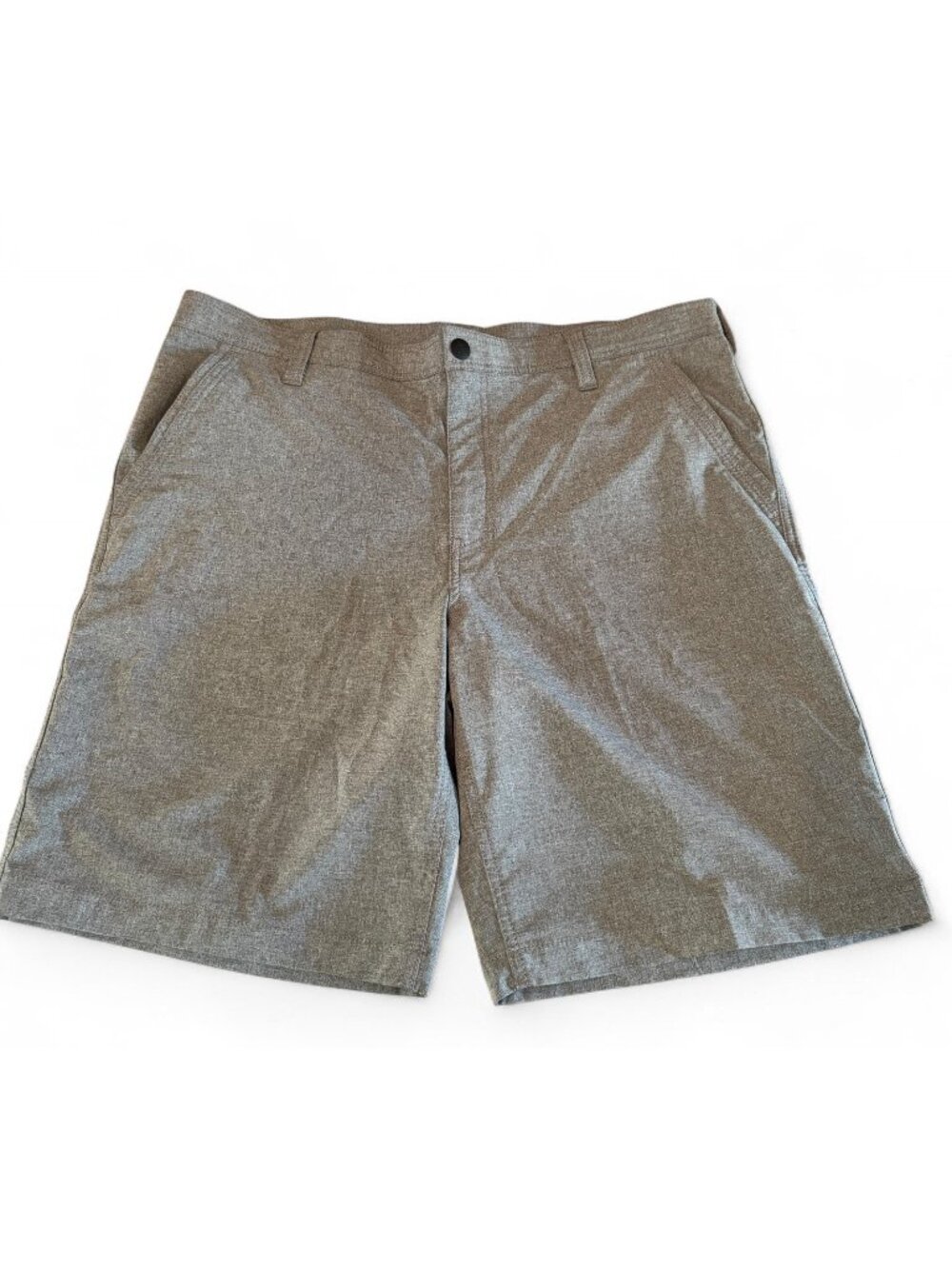 G.H. Bass Men's Size 38 Performance Stretch Quick Dry Grey Chino Golf Shorts